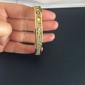 Demi Fine Gold Charm Bangle